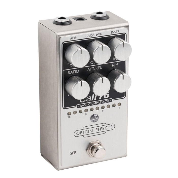 Origin Effects | Cali76 BASS Compressor | w/ Sidechain HPF Control | Inspired by Urei 1176 | Silver (OEX - 0046 - 00) - Gsus4