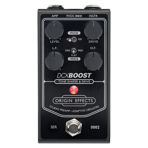 Origin Effects DCX BOOST (Black Edition) Tone Shaper & Overdrive w/ Adaptive Circuitry (OEX-0061-00) - Gsus4