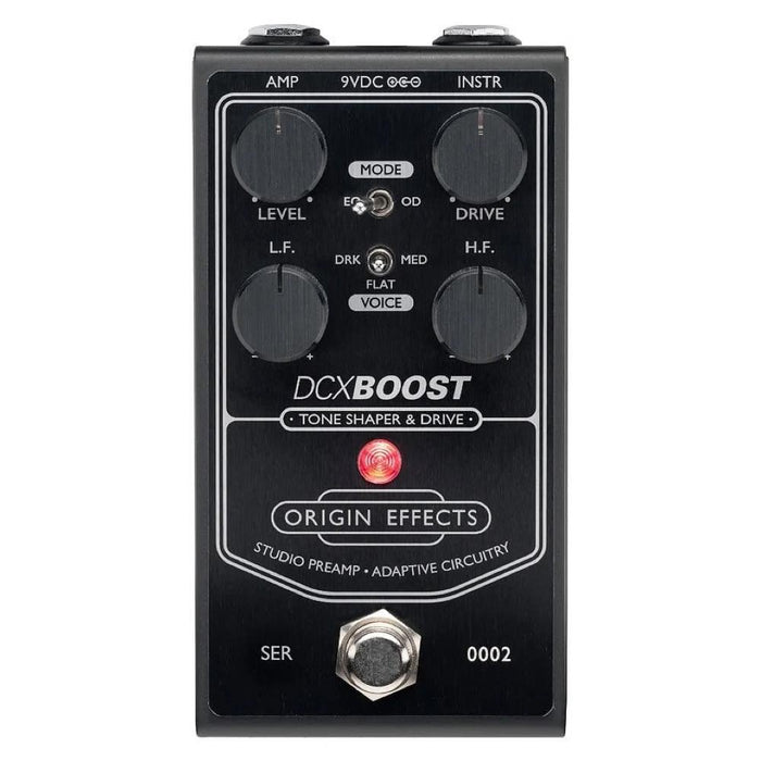 Origin Effects DCX BOOST (Black Edition) Tone Shaper & Overdrive w/ Adaptive Circuitry (OEX-0061-00) - Gsus4