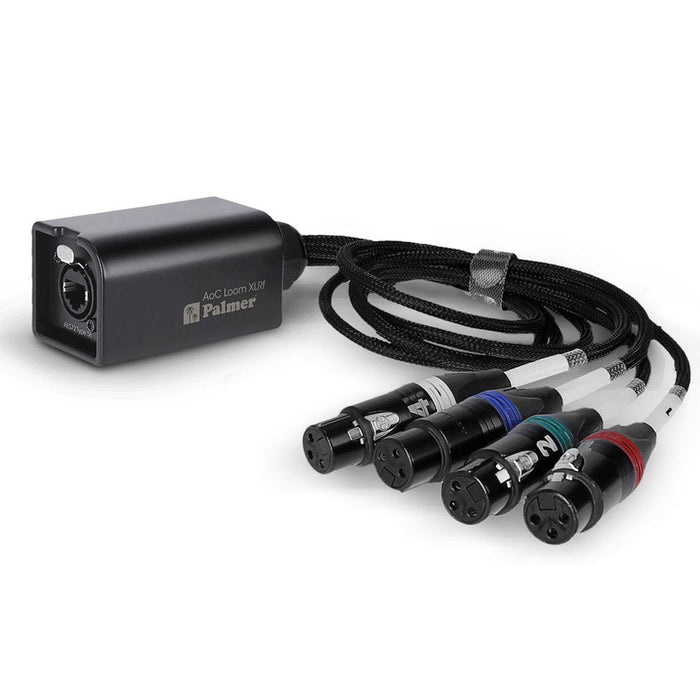 Palmer | AOCLXLRF | AoC Loom XLRf | Audio Over CAT Loom | From Ethercon To 4 XLR Female (PAL - PAOCLXLRF) - Gsus4