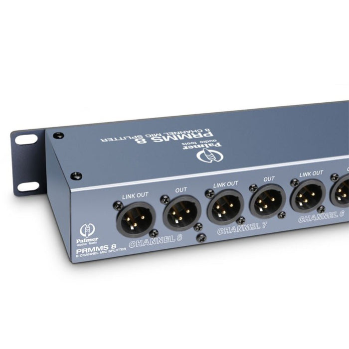 Palmer PRMMS8 8 Channel Microphone Splitter 19 Inch Rack Mount palmer-prmms8-8-channel-microphone-splitter-19-inch-rack-mount