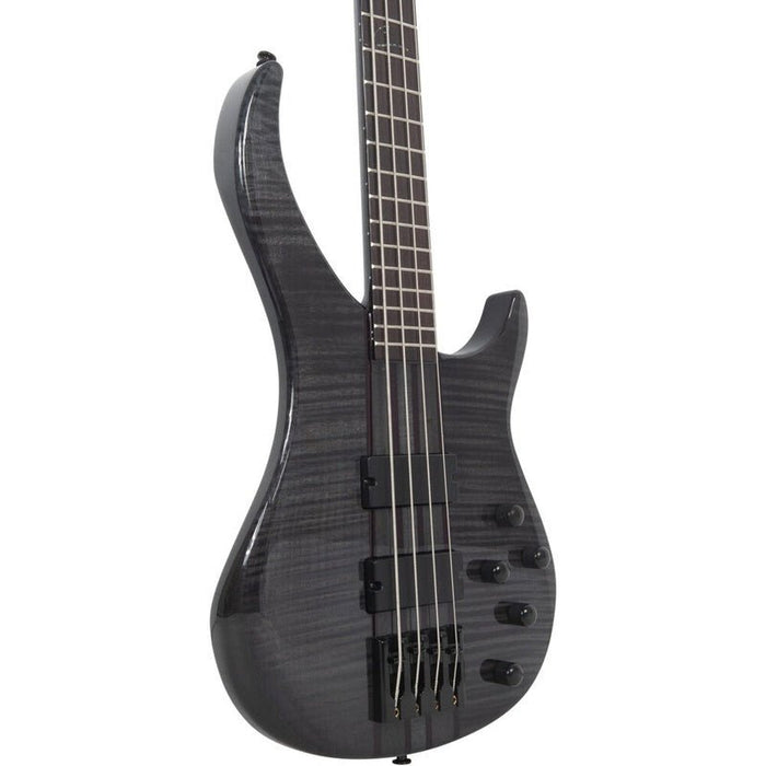 Peavey Cirrus Series 4-String Bass Guitar in Flame Maple Transparent Black (PVCIRRUS4FMTB) - Gsus4