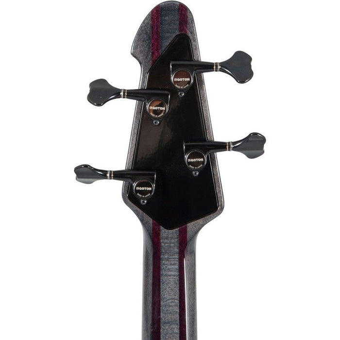 Peavey Cirrus Series 4-String Bass Guitar in Flame Maple Transparent Black (PVCIRRUS4FMTB) - Gsus4