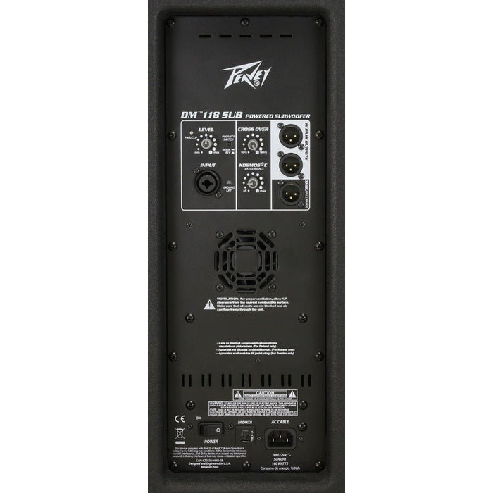 Peavey Dark Matter Series "DM-118 SUB" Powered 800W, 18" PA Subwoofer (PVDM118SUB) - Gsus4