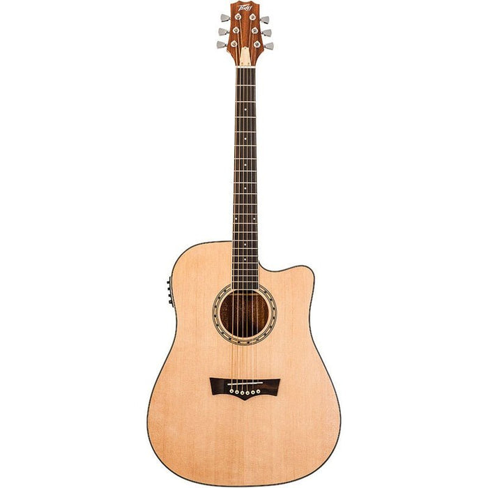 Peavey DW2 Delta Woods Series Dreadnought AC/EL Guitar with Cutaway (PVDW2SCE) - Gsus4