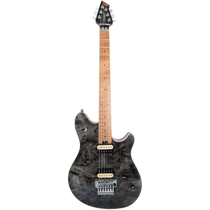 Peavey HP-2 Series Electric Guitar in Poplar Burl Transparent Black Finish (PVHP2TRBLK) - Gsus4