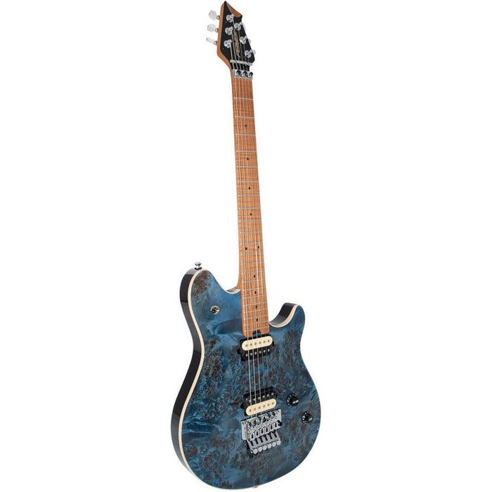 Peavey HP-2 Series Electric Guitar in Poplar Burl Transparent Blue Finish (PVHP2TRBLUE) - Gsus4