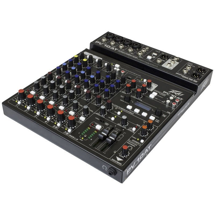 Peavey PV Series "PV-10AT" Compact 10-Channel Mixer with Bluetooth & Antares Auto-Tune (PV10AT) - Gsus4