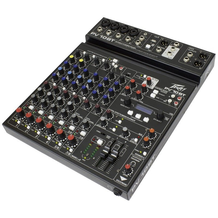 Peavey PV Series "PV-10BT" Compact 10-Channel Mixer with Bluetooth (PV10BT) - Gsus4