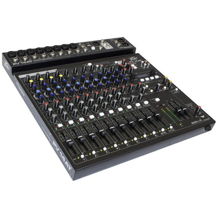 Peavey PV Series "PV-14AT" Compact 14-Channel Mixer with Bluetooth & Antares Auto-Tune (PV14AT) - Gsus4