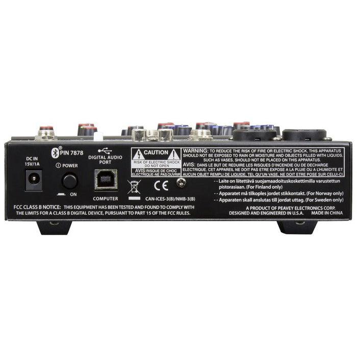 Peavey PV Series "PV-6BT" Compact 6-Channel Mixer with Bluetooth (PV6BT) - Gsus4