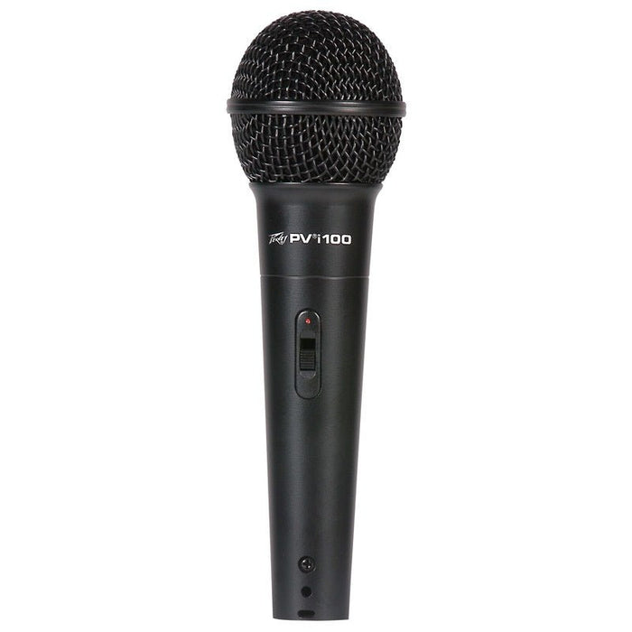 Peavey PVi100 Dynamic Cardioid Microphone in Black with XLR-QTR Cable (PVI10014) - Gsus4