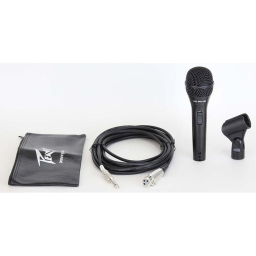 Peavey PVi2 Dynamic Cardioid Microphone in Black with XLR-QTR Cable (PVI214) - Gsus4