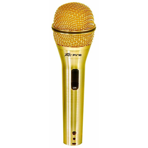 Peavey PVi2 Dynamic Cardioid Microphone in Gold with XLR-XLR Cable (PVI2GXLR) - Gsus4