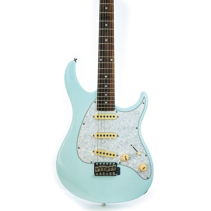 Peavey Raptor Custom Series Electric Guitar in Columbia Blue (3SC) (PVRAPCUSCB) - Gsus4
