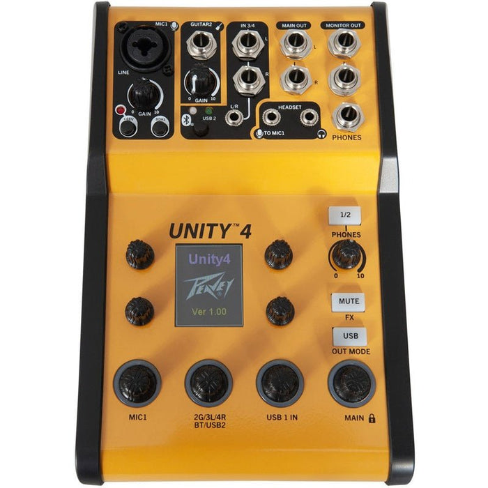 Peavey Unity Series "UNITY-4" Digital 4-Channel Mixer with Bluetooth (PVUNITY4DM) - Gsus4