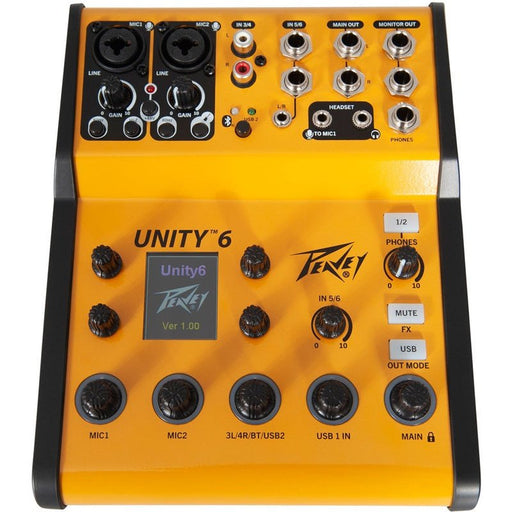 Peavey Unity Series "UNITY-6" Digital 6-Channel Mixer with Bluetooth (PVUNITY6DM) - Gsus4