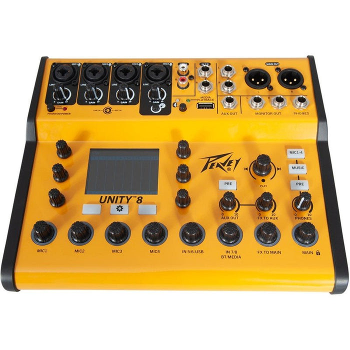 Peavey Unity Series "UNITY-8" Digital 8-Channel Mixer with Bluetooth (PVUNITY8DM) - Gsus4