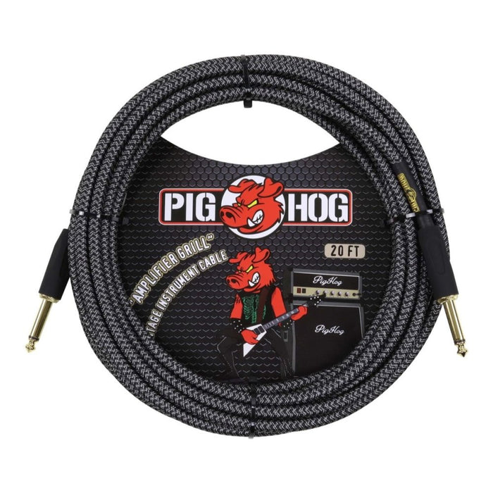 PIG HOG | Amp Grill | Woven Instrument Cable | 20Ft / 6M (PCH20AG) - Gsus4