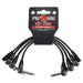 Pig Hog Lil' Pigs 6" PHLSK6BK0 Black Patch Cables (4 Pack) (PHLSK6BK0) - Gsus4
