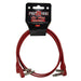 Pig Hog Lil' Pigs Low Profile PHLSK2CA 2' Candy Apple Red Patch Cables (2 Pack) (PHLSK2CA) - Gsus4