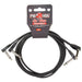Pig Hog Lil' Pigs Low Profile PHLSK3BK 3' Black Patch Cables (2 Pack) (PHLSK3BK) - Gsus4