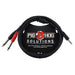 Pig Hog PB - S3403 3ft Stereo Breakout cable 3.5mm to Dual Mono 6.3mm Cable (PB-S3403) - Gsus4
