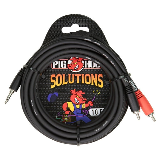 Pig Hog PB - S3R10 10ft Stereo Breakout Cable, 3.5mm to Dual RCA (PB-S3R10) - Gsus4