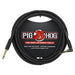 Pig Hog PCH10BKR 10ft Straight/Right Angle Braided Instrument Cable in Black (PCH10BKR) - Gsus4