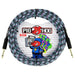 Pig Hog PCH10GBL 10ft Straight/Straight Braided Instrument Cable in Blue Graffiti (PCH10GBL) - Gsus4