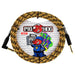 Pig Hog PCH10GORR 10ft Straight/Right Angle Braided Instrument Cable in Orange Graffiti (PCH10GORR) - Gsus4