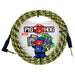 Pig Hog PCH10GYWR 10ft Straight/Right Angle Braided Instrument Cable in Yellow Graffiti (PCH10GYWR) - Gsus4