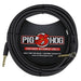 Pig Hog PCH20BKR 20ft Straight/Right Angle Braided Instrument Cable in Black (PCH20BKR) - Gsus4