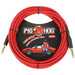 Pig Hog PCH20CA 20ft Straight/Straight Braided Instrument Cable in Candy Apple Red (PCH20CA) - Gsus4