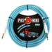 Pig Hog PCH20DB 20ft Straight/Straight Braided Instrument Cable in Daphne Blue (PCH20DB) - Gsus4