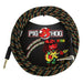 Pig Hog PCH20RAR 20ft Straight/Right Angle Braided Instrument Cable in Rasta Stripes (PCH20RAR) - Gsus4