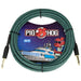 Pig Hog PCH20TABR 20ft Straight/Straight Braided Instrument Cable in Tahitian Blue (PCH20TABR) - Gsus4
