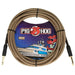 Pig Hog PCH20TBR 20ft Straight/Straight Braided Instrument Cable in Tuscan Brown (PCH20TBR) - Gsus4