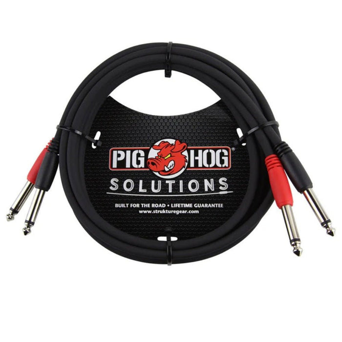 Pig Hog PD - 21410 10ft 1/4″ - 1/4″ Dual Cable (PD-21410) - Gsus4
