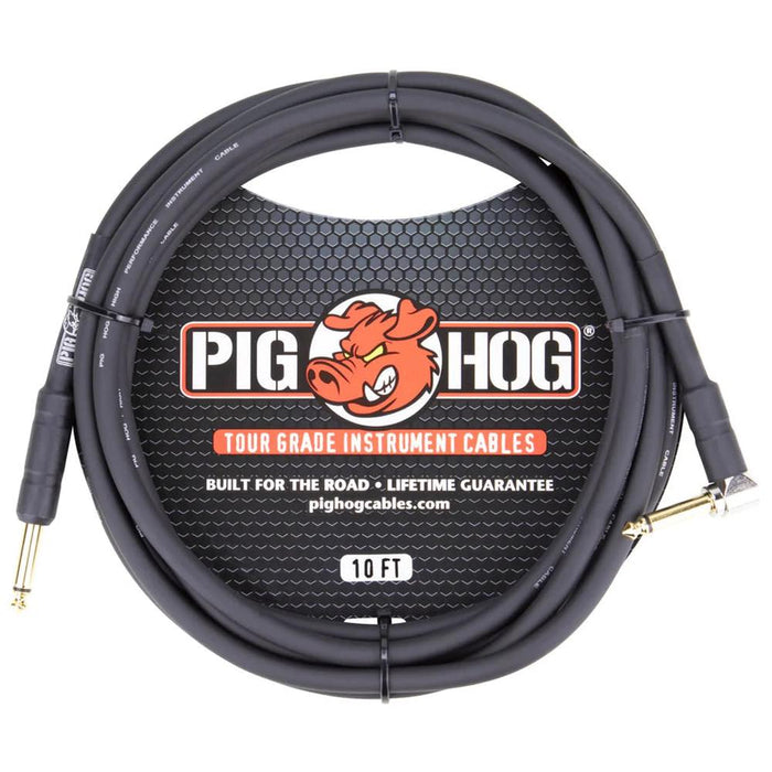 Pig Hog PH10R Right Angle Instrument Cable - 10ft / 3M (PH10R) - Gsus4