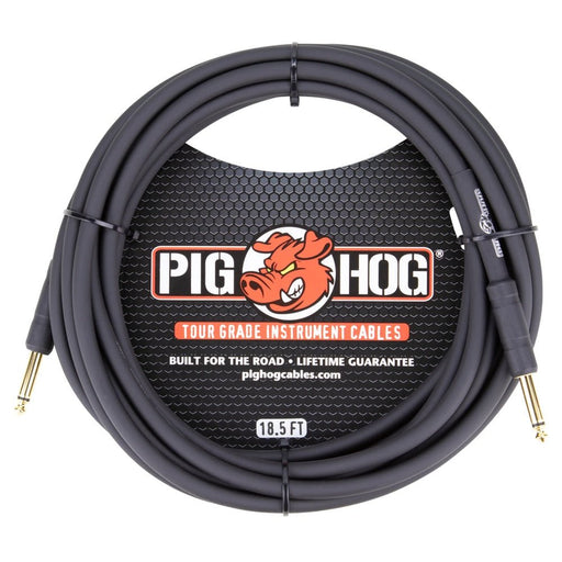 Pig Hog PH186 Straight to Straight 18.5ft 1/4 - 1/4 8mm Instrument Cable (PH186) - Gsus4