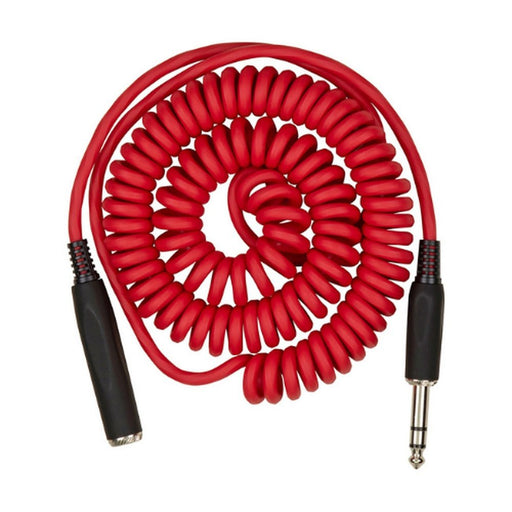Pig Hog PHEX14 - 25CA Hex Series Coiled Headphone Extension Cable, 1/4″ – 25ft – Candy Apple Red (PHEX14-25CA) - Gsus4