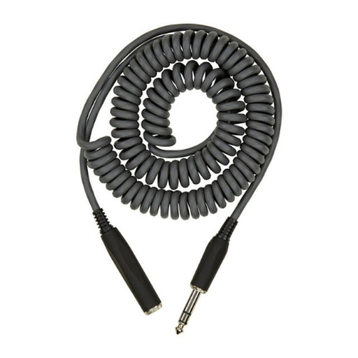 Pig Hog PHEX14 - 25GR Hex Series Coiled Headphone Extension Cable, 1/4″ – 25ft – Charcoal Grey (PHEX14-25GR) - Gsus4