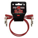 Pig Hog PHLSK1CA Lil' Pigs Low Profile 1' Candy Apple Red Patch Cables (2 Pack) (PHLSK1CA) - Gsus4