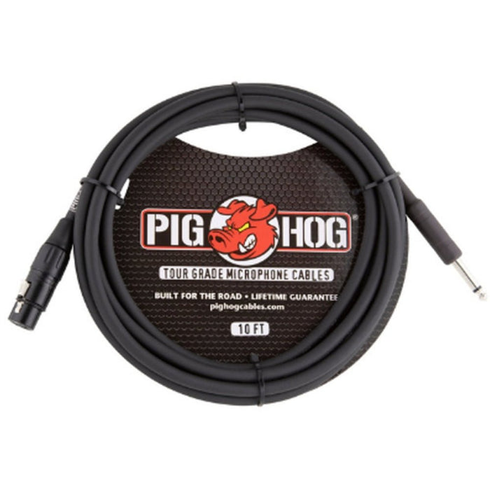 Pig Hog PHM10Z 8mm Mic Cable, 10ft XLR XLR to Jack (PHM10Z) - Gsus4