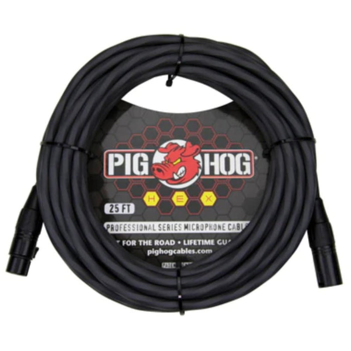 Pig Hog PHMH25GR Hex Series Mic Cable, 25ft – Grey (PHMH25GR) - Gsus4