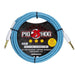 Pig Hog PHSH10DB Hex SILENT PLUG Instrument Cable 10 ft Daphne Blue (PHSH10DB) - Gsus4