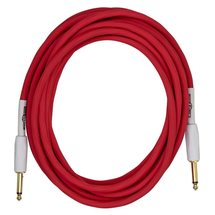 Pig Hog PHSH186CA Hex SILENT PLUG Instrument Cable 18.6 ft in Candy Apple Red (PHSH186CA) - Gsus4