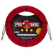 Pig Hog PHSH186CA Hex SILENT PLUG Instrument Cable 18.6 ft in Candy Apple Red (PHSH186CA) - Gsus4