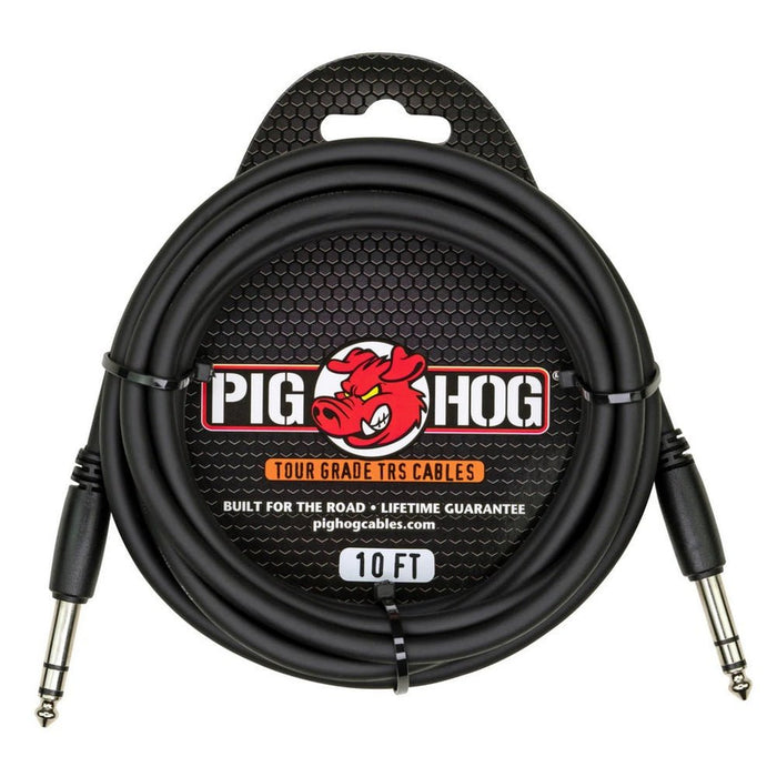 Pig Hog PTRS10 1/4" TRS 10 ft Cable (PTRS10) - Gsus4